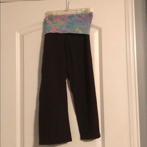 Cropped Flare Pink Yoga Pants